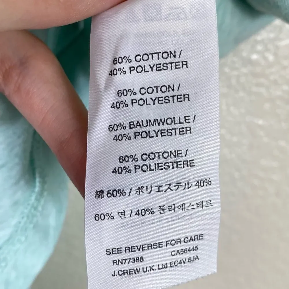 J. Crew Aqua Blue Lightweight Tank Top